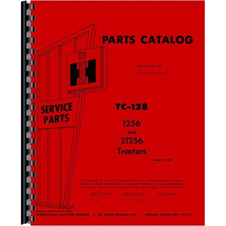 Tractor Parts Manual For International Harvester 21256
